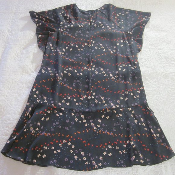 CAbi  Dress S Muse Floral Print Flutter Sleeve #3828 - Picture 7 of 10